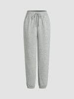 Cider Mid Elastic Waist Solid Sweatpants