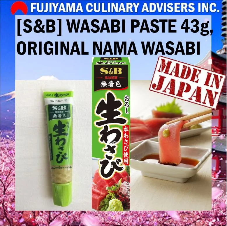 WASABI,　PASTE　WASABI　Lazada　Sauce　ORIGINAL　Yakiniku,　Steak,　JAPANESE　Sashimi,　NAMA　Sushi,　43g,　SB]　PH