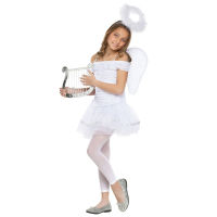 Snailify ชุดฮาโลวีนสำหรับเด็ก White Girls Angel เครื่องแต่งกายเด็กเครื่องแต่งกายสำหรับ Carnival Party Purim Cosplay