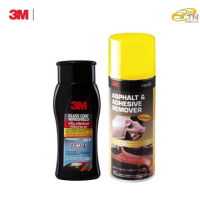 3M ผลิตภัณฑ์เคลือบกระจก Glass Coat Windshield ขนาด 200มล. + ผลิตภัณฑ์ ลบคราบยางมะตอย