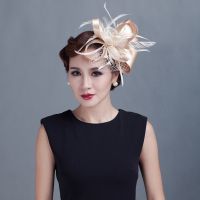 Women tail Chic Fascinator Hat Church Headpiece Wedding Fashion Headwear Lady Party Formal Hair Accessories