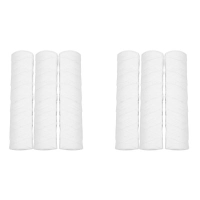 6Pcs Water Purifier 10 Inch String Wound Filter 5 Micrometre PP Cotton Filter Sedmient Filter