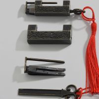 【YF】 12Type Decorative Vintage Chinese Lock Antique Retro Padlock Mini Keyed Locks for Small Wooden Jewelry Storage Box