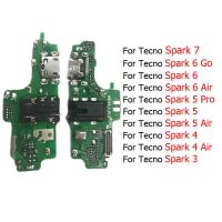 สำหรับ Tecno Spark 7 6 5 4 3พอร์ตเชื่อมต่อพอร์ตบอร์ดแท่นชาร์จ Usb อากาศสายเคเบิลงอได้