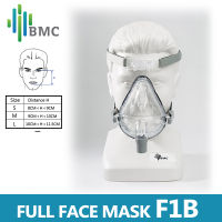 BMC F1B Masker Full Face เหมาะสำหรับ CPAP อัตโนมัติ BiPAP Universal Masker Full Face หน้ากากป้องกันหน้า Snoring Apnea Sleep ช่วยเหลือ OSAHS OSAS Sleep Aid