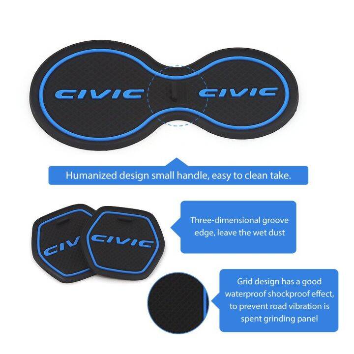 honda-civic-fc-10th-gen-anti-slip-gate-slot-mat-honda-2016-2017-2018-2019ยางภายในประตู-groove-pad