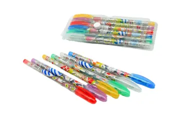 Halloween Weekday Glitter Pen Set, 7PCS Funny Pens, , Days of the Week Pens