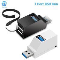 Mini Portable 3 Ports Hub Adapter USB 3.0 Hub Fast Data Transfer USB Splitter for Computer Laptop Docking Station PC Accessories