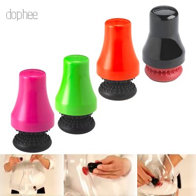【CC】 dophee  4color Magnetic Glass Soft Silicone Scrubber Cleaning Bottle Keep Vases Flasks Decanters