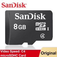 การ์ดหน่วยความจํา SanDisk Micro SDHC การ์ด Micro SD TF 32GB 16GB 8GB SDSDQM microSDHC Flash Card Class 4 C4 สําหรับโทรศัพท์ Android