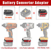 MT18BPS Adapter Converter use Makita 18V LXT Li-ion Battery BL1830 on Black Decker Porter-Cable Stanley Lithium Tools LBXR20