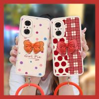 Simplicity imitation leather Phone Case For Huawei Honor50 SE Nordic wind Back Cover silicone bracelet phone case cute