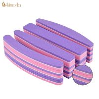 5/10pcs Professional Nail Files 100/180 Grit Sponge Sanding Buffering File Pedicure Nail Styling Tools for Home and Salon Use