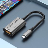 4K  60HZ 1080P type C HDMI-compatible Video Capture Card  Recorder for PS4 Game DVD  Camera Recording Live Streaming Adapters Cables