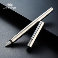 1pc Jinhao Fountain Pen Extra Fine/Fine Nib Stainless Steel Matte Black Full Metal Ink Pens for Writing School Office Stationery  Pens