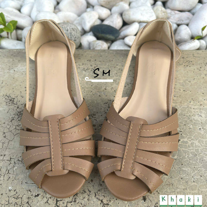 Plain flat peep on sale toe