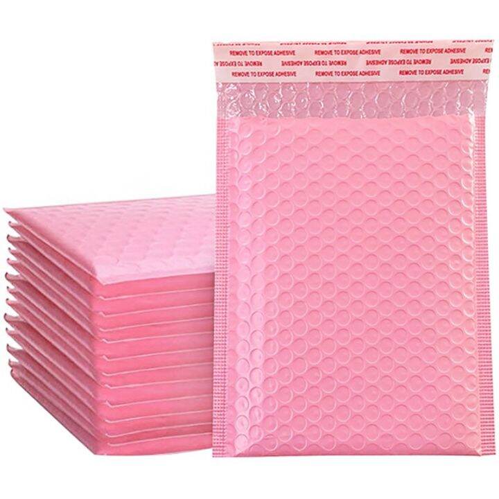 50pcs-foam-envelope-bags-self-seal-mailers-padded-envelopes-with-bubble-mailing-bag-packages-bag-pink