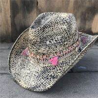 [Fine Jewelry]ผู้หญิงฟาง HollowCowboy HatLady พู่ Sombrero Hombre หมวก Fascinator Sunbonnet Cowgirl หมวกดวงอาทิตย์