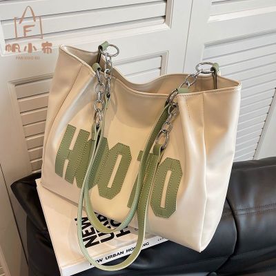 MLBˉ Official NY [Sail cloth] new bag womens large capacity all-match single shoulder bag simple class commuting tote bag