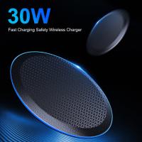 5W/10W/15W/30W Wireless Charger for iPhone 11 Xs Max X XR 8 Plus Fast Charging Pad for Samsung Note 9 Note 8 S10 Plus Car Chargers