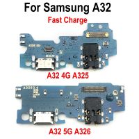 ขั้วต่อพอร์ตชาร์จ USB ชิ้นส่วนบอร์ด Flex Cable สําหรับ Samsung Galaxy A32 4G A325 A32 5G A326 Charge Port Model Replacement Part