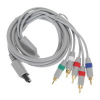 【Must-have】 1.8M ส่วนประกอบ1080P AV 5RCA สายอะแดปเตอร์สำหรับคอนโซล Nintendo Wii เสียง RCA คอนเน็คเตอร์ DVD สายวิดีโอสำหรับ Nintendo Wii U Wii