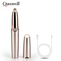 ZZOOI Mini Electric Epilator Women USB Rechargeable hair removal Female Lipstick Eyebrow Trimmer Face Brows Hair Remover Epilator Pen