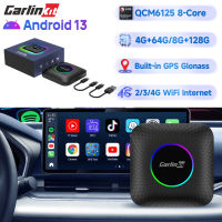 CarlinKit 13 Car Auto CarPlay Wireless Adapter QCM6125 8-Core Play Video CarPlay Bluetooth AI