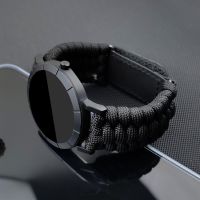 Tali jam tangan olahraga 20mm 22mm untuk jam tangan Samsung Galaxy 6/5/4/3 40/44mm 42/46mm 41/45mm gelang bertahan hidup luar ruangan untuk Huawei GT2 Correa