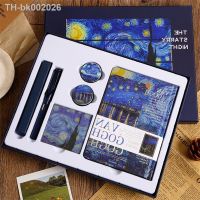 ✤ Notebook Vintage Washi Tapes Bookmark Sticker Fountain Pen Stationery Set Suit Sketchbook Libretas Diary 2023 Van Gogh NoteBooks