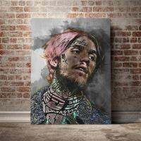 Retro Lil Peep Man ภาพผ้าใบ-Cool ใหม่สไตล์โปสเตอร์ HD พิมพ์ Wall Art - Modular ห้องนั่งเล่นกรอบ-Perfect Home Decor