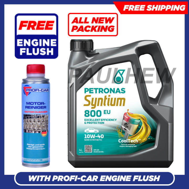 [ FREE PROFICAR ENGINE FLUSH ] Petronas Syntium 800 EU 10W40 Semi