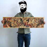 【KA018】 The New 1m One Piece Family Portrait Character Collection Kraft Paper Poster