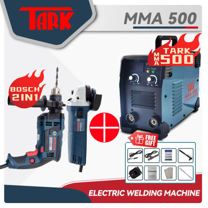3IN1 MMA500 Portable IGBT Inverter Welding Machine + 2in1 electric
