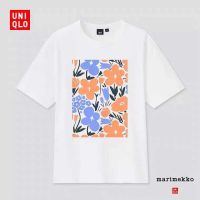 【HOT】เสื้อยืดคอกลมแขนสั้นพิมพ์ลาย Marimekko สําหรับผู้หญิง ( 440697 )100%cotton