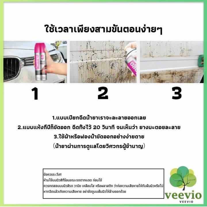 veevio-น้ำยาล้างยางมะตอย-450ml-ทำความสะอาด-คราบสกปรก-สีรถยนต์-automotive-care