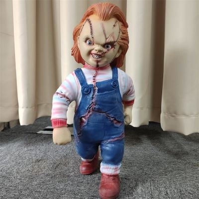 1:1 Size Lifelike Chucky Doll Horror Latex Props Halloween Horror Party Decoration Foam Filling