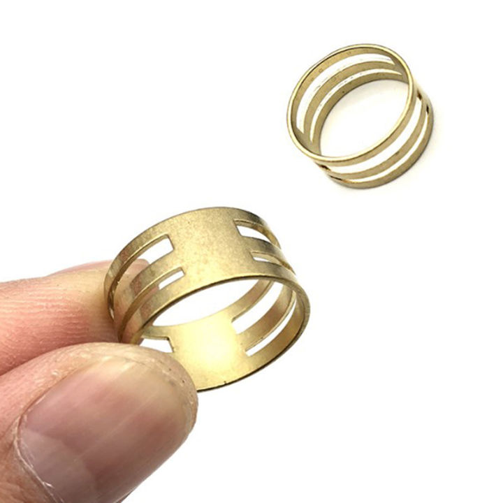 แหวนแหวนแบบยังไม่เชื่อมทำจากทองแดงสแตนเลส1ชิ้นสำหรับทำเครื่องประดับ