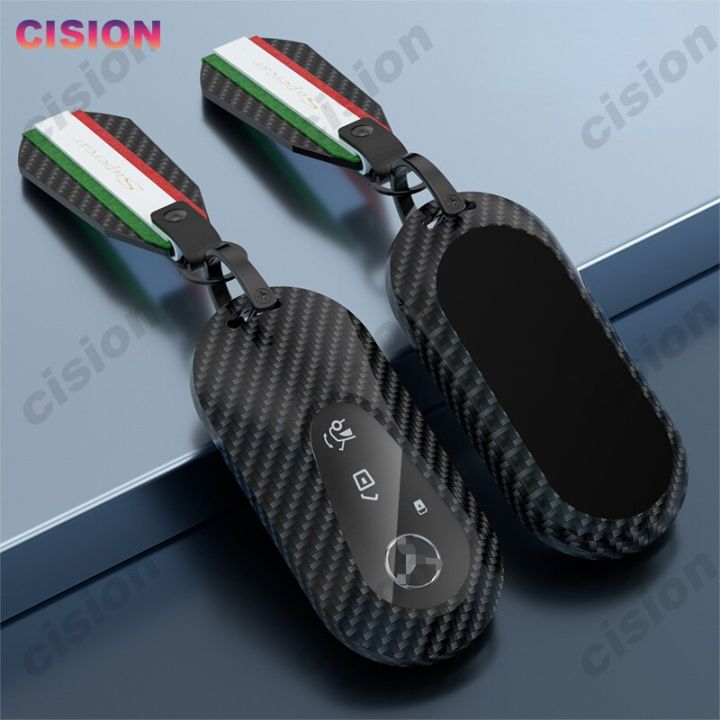 carbon-fiber-car-key-fob-case-cover-shell-bag-for-mercedes-bens-c-e-s-class-s350-eqc-eqs-w206-w213-w223-remote-holder-keychain