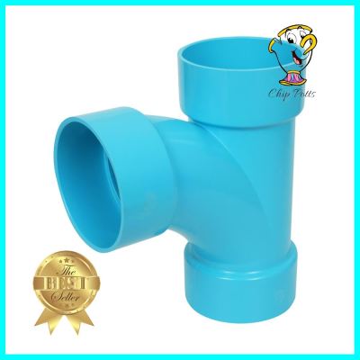 ข้อต่อสี่ทางทีวายบาง SCG 100(4 นิ้ว) สีฟ้าCROSS-WYE PIPE FITTING NON-PRESSURE SCG 100(4IN) BLUE **สอบถามเพิ่มเติมได้จ้า**