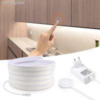 ☞♣16ig3506แถบไฟ Impermável Mão Scan Indução ที่หรี่แสงแบบแตะ COB Luzes Do Armário De Cozinha Quarto 10M 24V