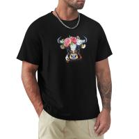 Cow Crowned With Flowers T-Shirt Short Sleeve Tee T-Shirt Short Cute Clothes Big And Tall T Shirts For Men