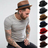 Men Women Fedora Hats Trilby Cap Jazz Homburg Sunhat Classical Retro Party Street Style Outdoor Travel Winter Size US 7 14 UK L