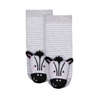 ถุงเท้าเด็กผู้ชาย Mothercare zebra rattle socks WD252