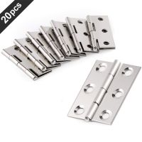 20 Pcs Window Cabinet Home Stainless Steel Hinges Durable Accessories Repair Door Connector Furniture Drawer 6 Mounting Holes Door Hardware  Locks