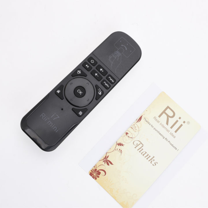 Original Rii mini i7 2.4G Wireless keyboard Fly Air Mouse Gaming Motion Sensing built in 6-Axis Remote Control for Android TVBox