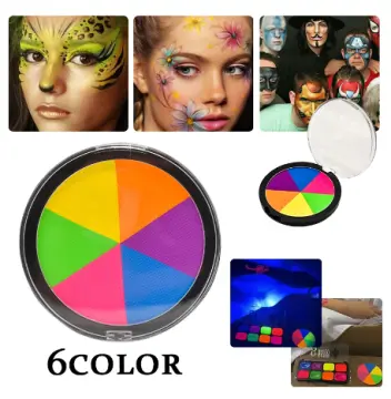 Global Colours BodyArt Fluorescent Neon Glow in the Dark Face and