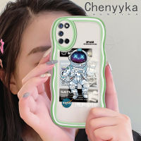 เคส Chenyyka สำหรับ OPPO เคส A52 A92 A72 4G ลายการ์ตูนนาซ่าดีไซน์ใหม่อวกาศขอบคลื่นนุ่มเคสมือถือกันกระแทกแบบใสเคสโปร่งใสลายกล้องถ่ายรูปเรียบง่ายอ่อนโยนฝาครอบป้องกัน