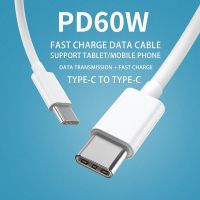 PD สายเคเบิลข้อมูล USB C ถึง USB Type C 60วัตต์สายชาร์จอย่างรวดเร็ว Usb C เคเบิ้ลสำหรับ iPad Pro ซัมซุง MacBook Pro Xiaomi Type C สาย