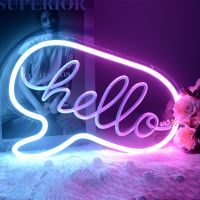 ๑❏ Wedding Decoration LED Neon Sign Love Hello Neon Decor For Room Pink Neon led Sign Party Decoration Acrylic 3D Engraving